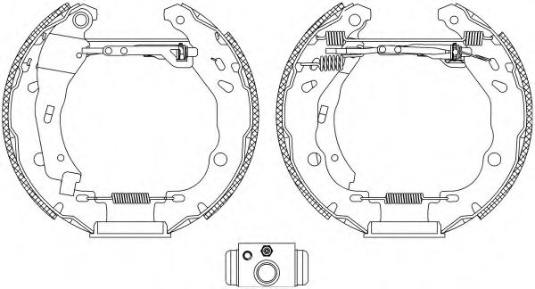 Комплект тормозных колодок HELLA PAGID 8DB 355 004-901