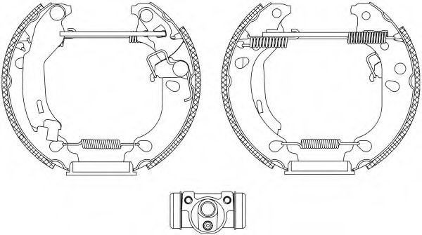 Комплект тормозных колодок HELLA PAGID 8DB 355 004-891