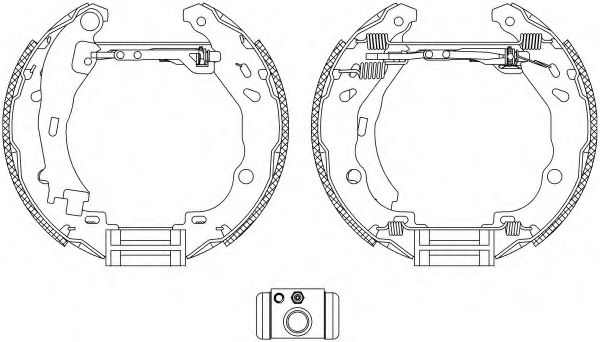 Комплект тормозных колодок HELLA PAGID 8DB 355 004-911