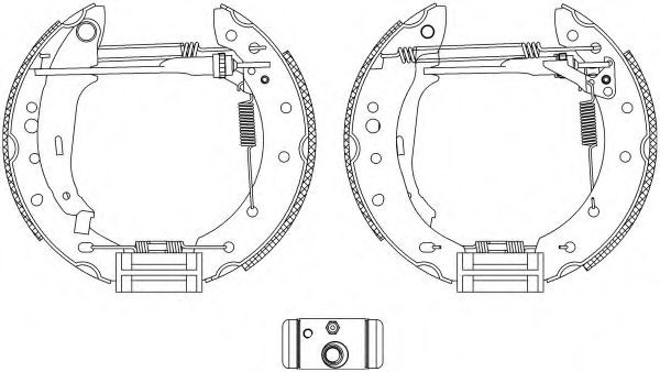 Комплект тормозных колодок HELLA PAGID 8DB 355 005-121