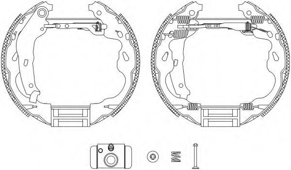 Комплект тормозных колодок HELLA PAGID 8DB 355 004-931