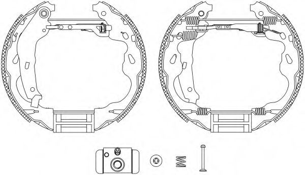 Комплект тормозных колодок HELLA PAGID 8DB 355 004-991