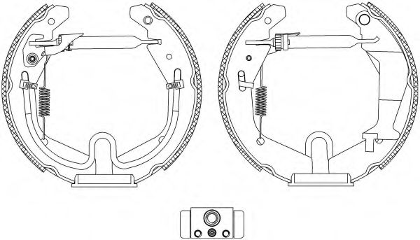 Комплект тормозных колодок HELLA PAGID 8DB 355 005-271