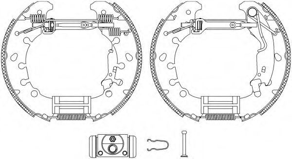 Комплект тормозных колодок HELLA PAGID 8DB 355 005-181