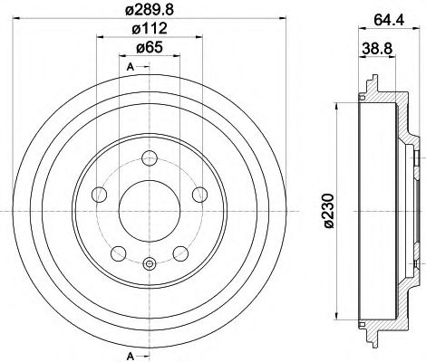 Тормозной барабан HELLA PAGID 8DT 355 302-561