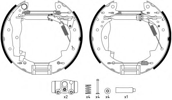 Комплект тормозных колодок HELLA PAGID 8DB 355 022-731