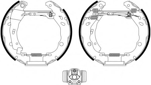 Комплект тормозных колодок HELLA PAGID 8DB 355 022-601