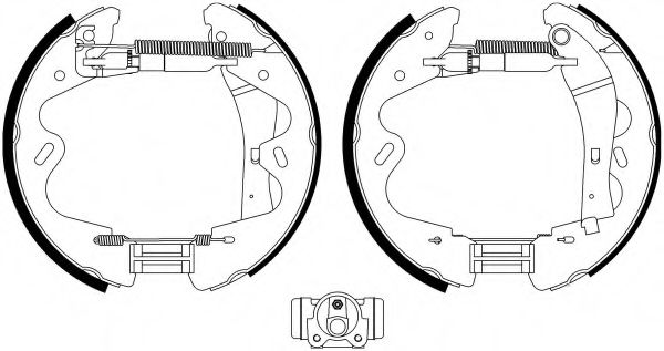 Комплект тормозных колодок HELLA PAGID 8DB 355 022-991