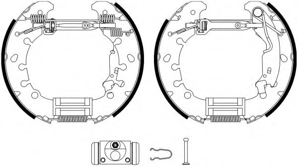 Комплект тормозных колодок HELLA PAGID 8DB 355 022-971