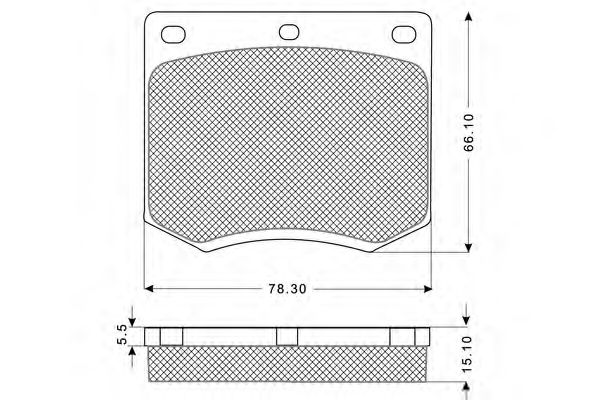 Комплект тормозных колодок, дисковый тормоз PROCODIS FRANCE PF1199