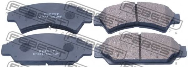 Комплект тормозных колодок, дисковый тормоз FEBEST 0101-CV30F