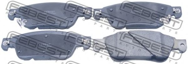 Комплект тормозных колодок, дисковый тормоз FEBEST 0201-CV36F