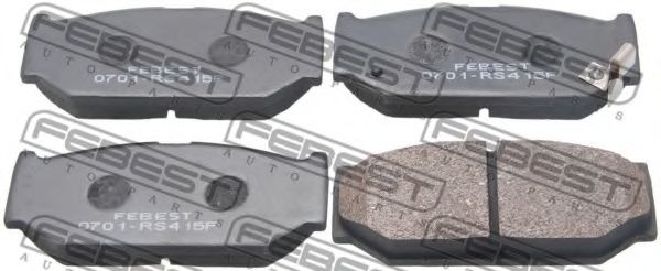 Комплект тормозных колодок, дисковый тормоз FEBEST 0701-RS415F