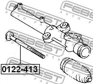 Осевой шарнир, рулевая тяга FEBEST 0122423