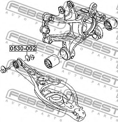 Чаша холостого хода, балка моста FEBEST 0530002