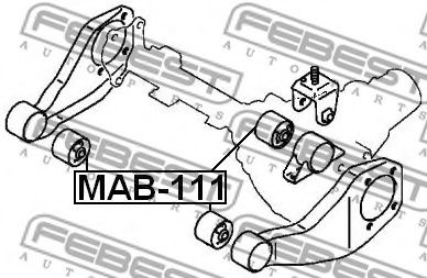 Опора, дифференциал FEBEST MAB111
