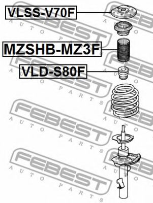 Амортизатор FEBEST VLD-S80F