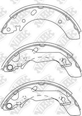 Комплект тормозных колодок NiBK FN11158