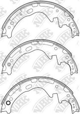 Комплект тормозных колодок NiBK FN1171