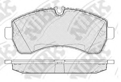 Комплект тормозных колодок, дисковый тормоз NiBK PN0036W