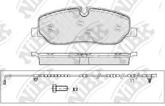 Комплект тормозных колодок, дисковый тормоз BRECO P44014