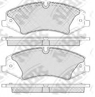 Комплект тормозных колодок, дисковый тормоз NiBK PN0488W