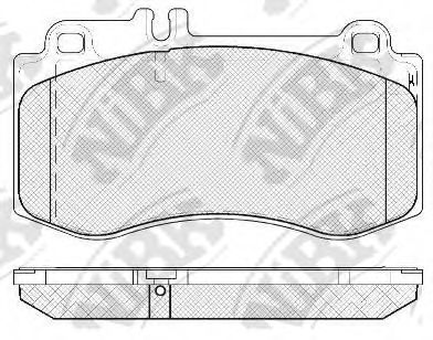 Комплект тормозных колодок, дисковый тормоз NiBK PN0491