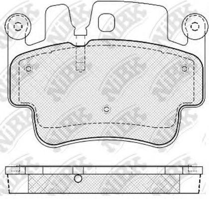 Комплект тормозных колодок, дисковый тормоз NiBK PN0823