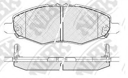 Комплект тормозных колодок, дисковый тормоз NiBK PN1831