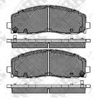 Комплект тормозных колодок, дисковый тормоз NiBK PN53003