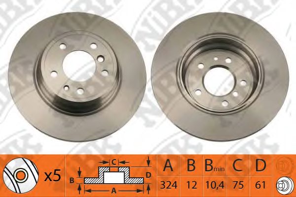 Тормозной диск BRECO 08558010