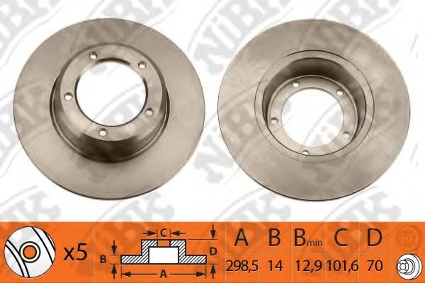 Тормозной диск BRECO 08534714