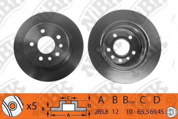 Тормозной диск NiBK RN1063