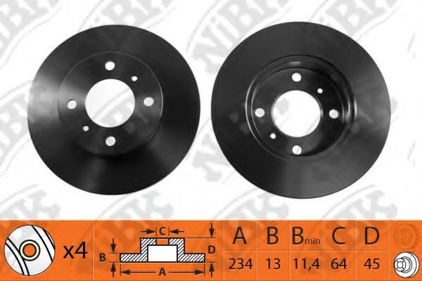 Тормозной диск BRECO 08524330