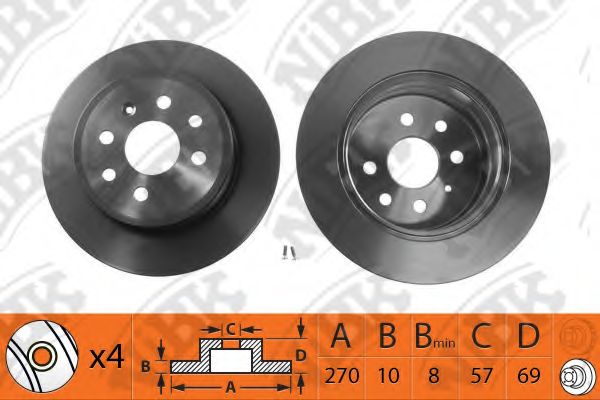 Тормозной диск NK 313626