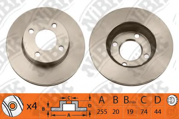 Тормозной диск NiBK RN1342