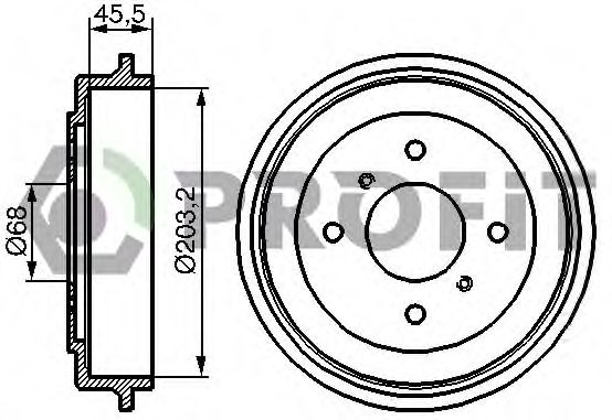 Тормозной барабан PROFIT 5020-0059