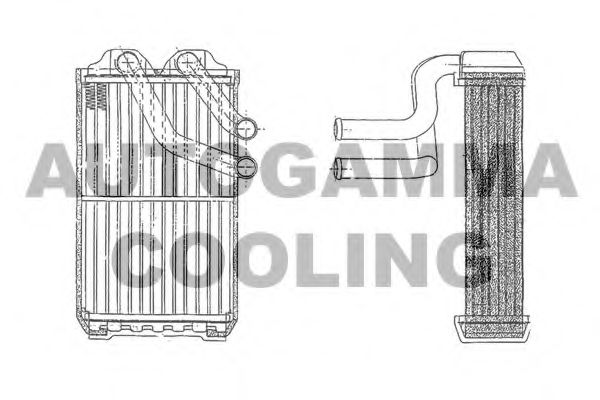 Теплообменник, отопление салона AUTOGAMMA 103180