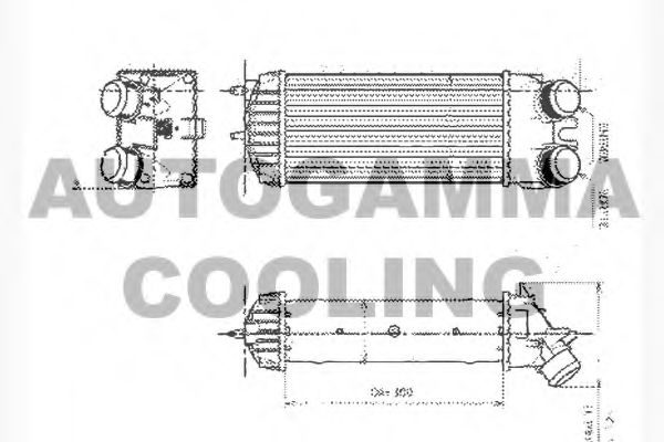 Интеркулер AUTOGAMMA 104585