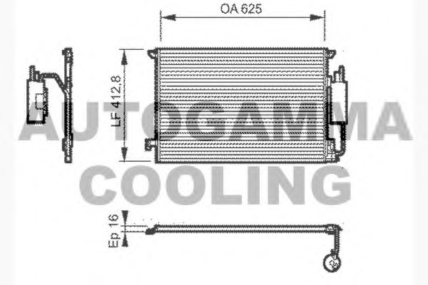 Конденсатор, кондиционер AUTOGAMMA 104625