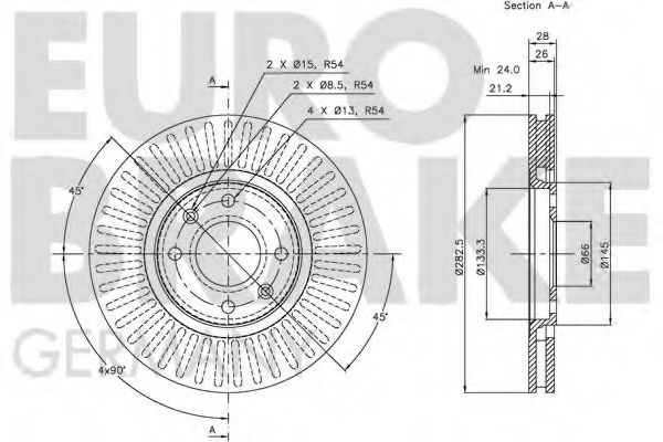 Тормозной диск LUCAS ELECTRICAL DF2796