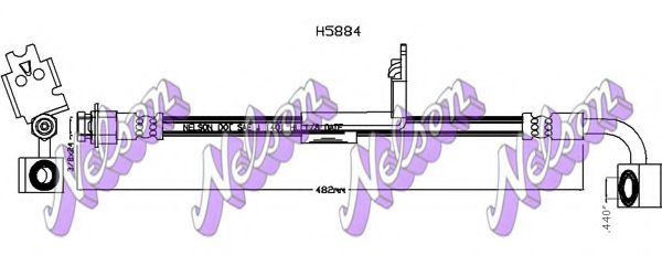 Тормозной шланг Brovex-Nelson H5884