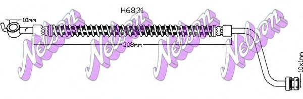 Тормозной шланг Brovex-Nelson H6831