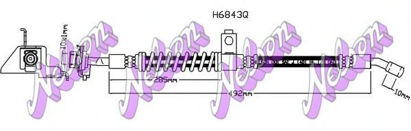 Тормозной шланг Brovex-Nelson H6843Q