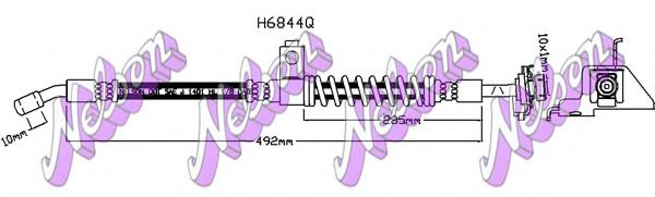 Тормозной шланг Brovex-Nelson H6844Q