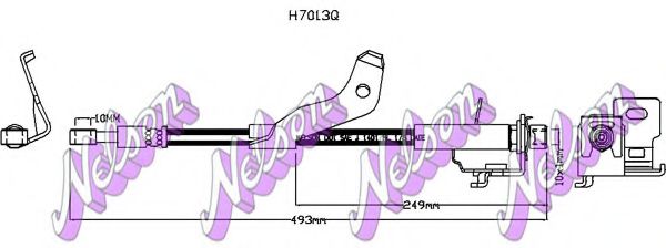 Тормозной шланг Brovex-Nelson H7013Q