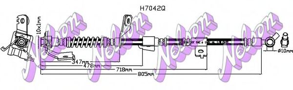 Тормозной шланг Brovex-Nelson H7042Q