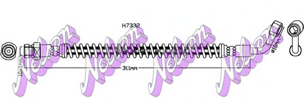 Тормозной шланг Brovex-Nelson H7332