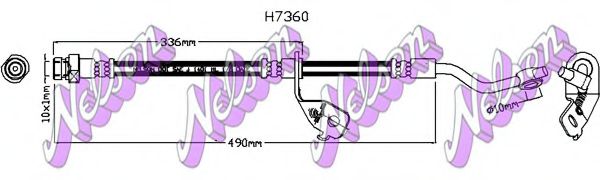 Тормозной шланг Brovex-Nelson H7360