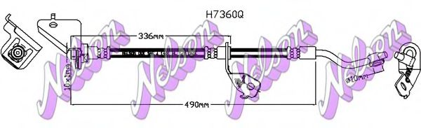 Тормозной шланг Brovex-Nelson H7360Q